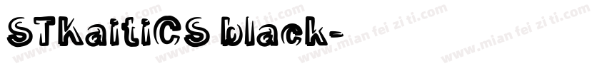 STKaitiCS black字体转换